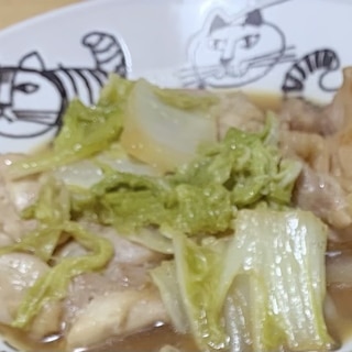 白菜と鶏肉のお鍋風